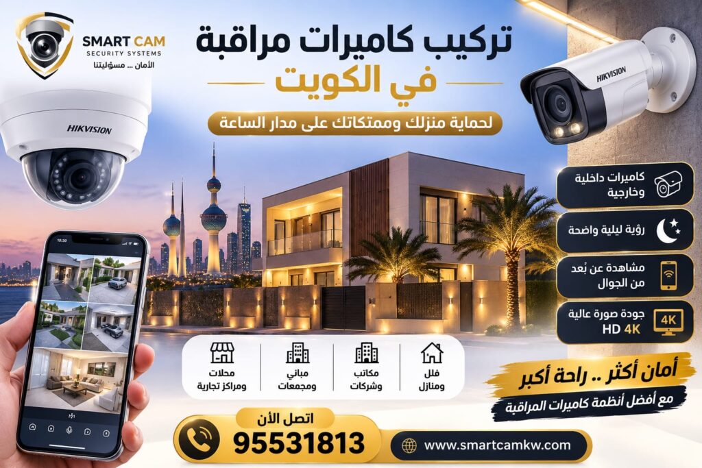 تركيب كاميرات مراقبة في الكويت