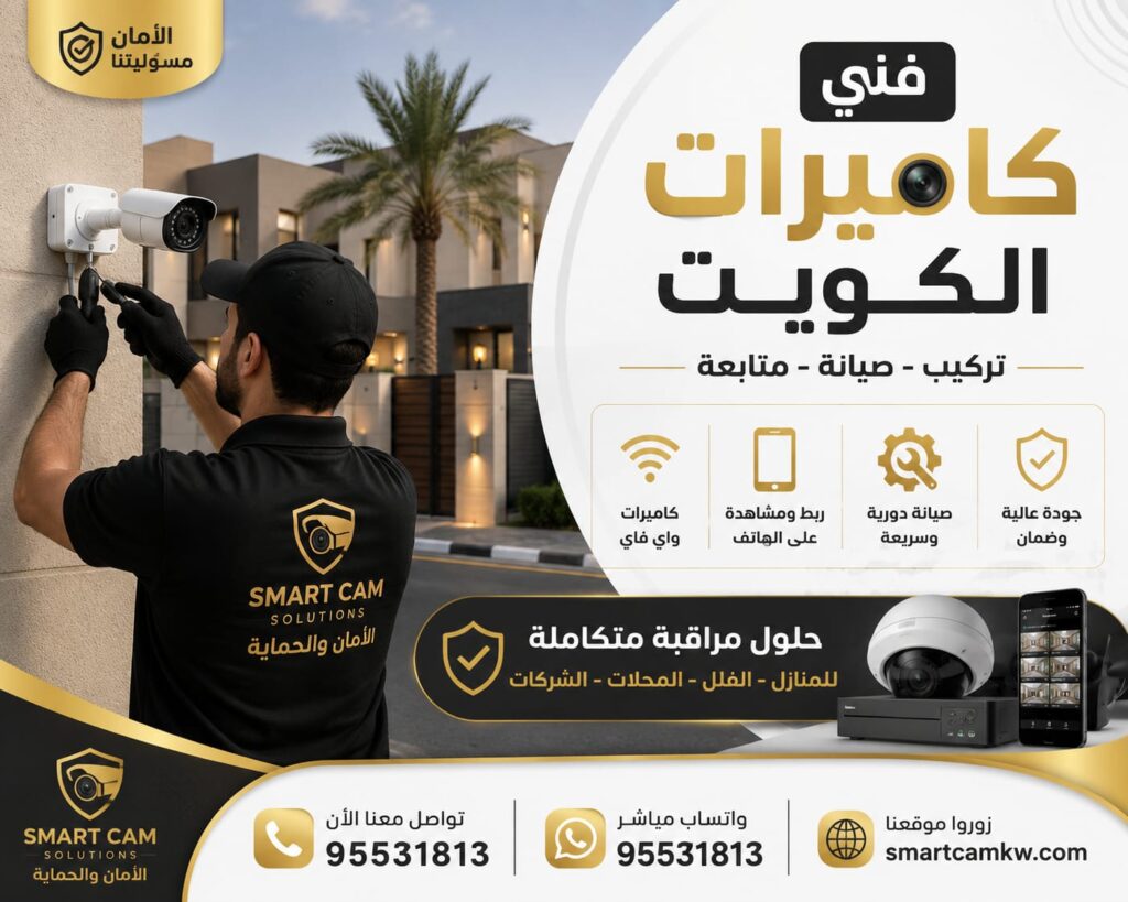 فني كاميرات الكويت لتركيب كاميرات المراقبة